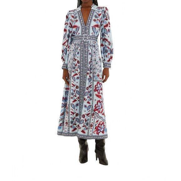 FARM RIO Dresses & Skirts - NEW FARM RIO marcelle maxi dress in soft blue